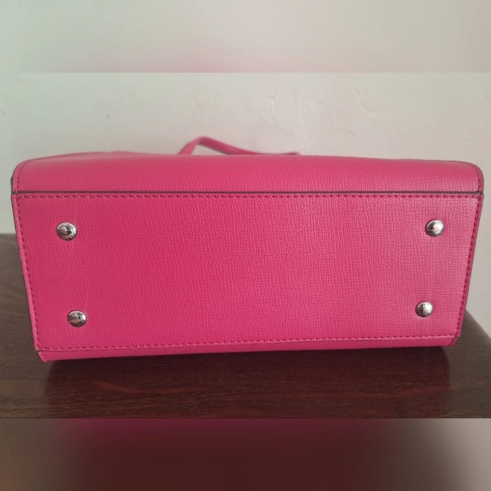 Karl Lagerfeld Paris Maybelle Small Hand Bag Satchel Pink 8"×10" - Picture 6 of 12